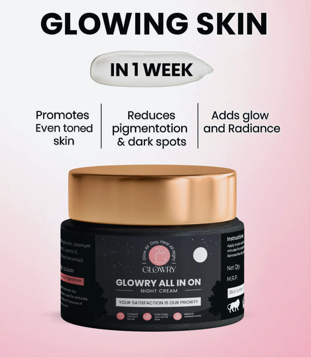💎 Night Magic for Your Skin ✨ — Glowry Night Cream 🌙